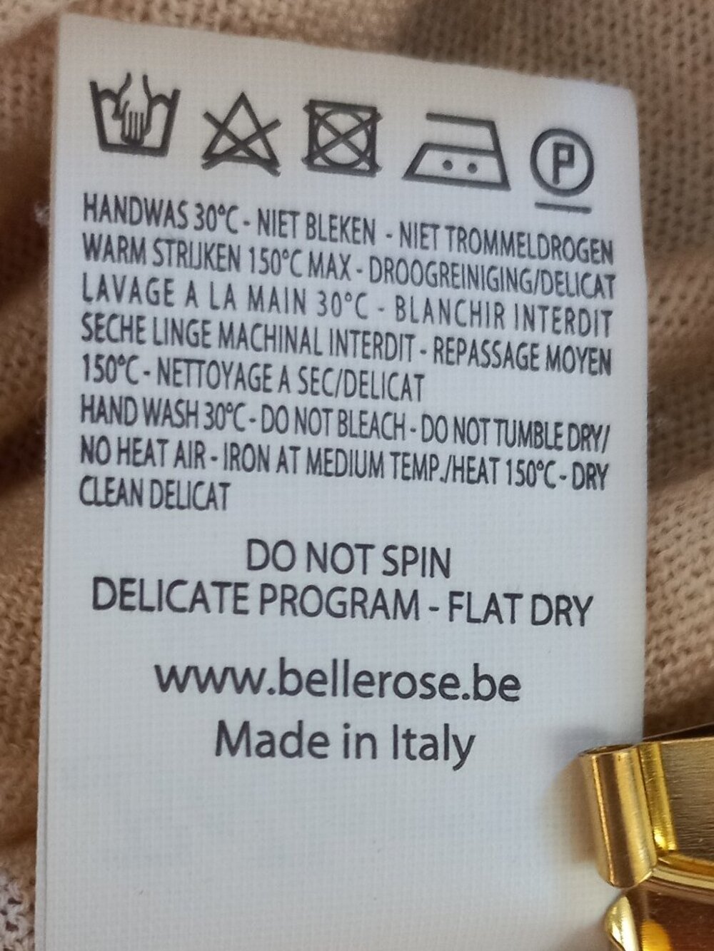 BELLEROSE very thin merino wool cream cardigan - Picture 9 of 11